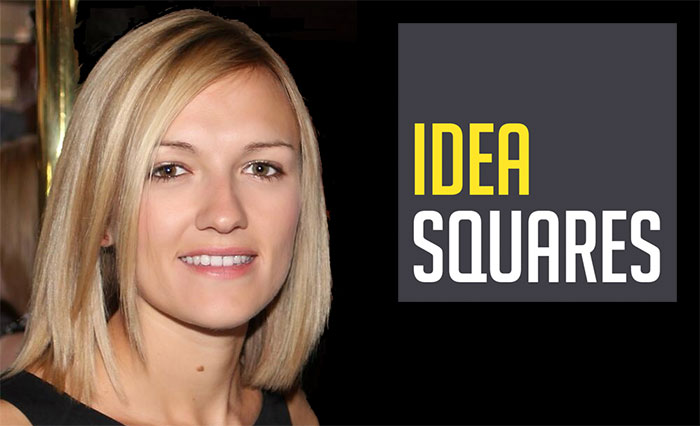 Image of Kirsty Ranger and the IdeaSquares logo